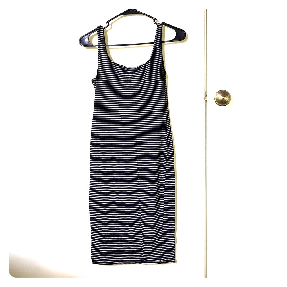 Black and White Bodycon Dress